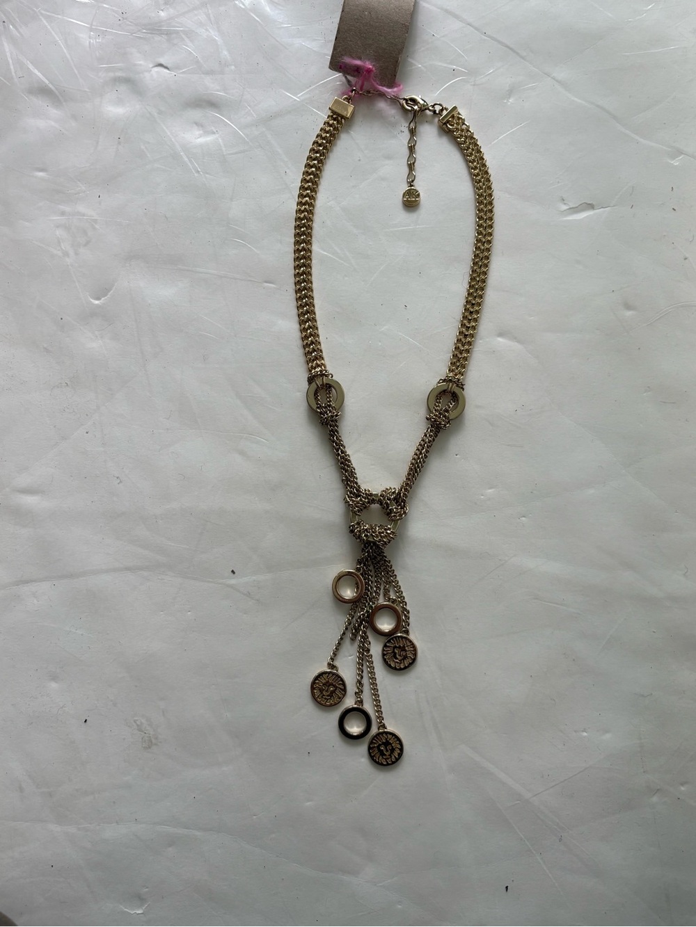 Anne Klein Gold Statement Knot-Link Necklace - Women Jewelry